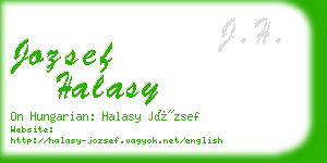 jozsef halasy business card